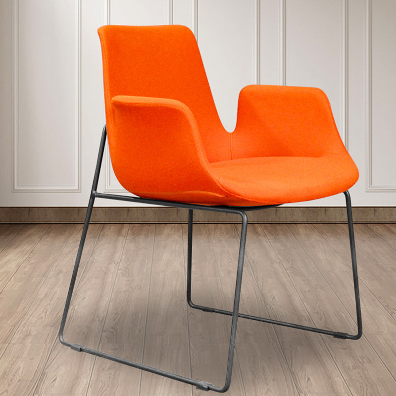 Nordic Velvet Steel Dining Chair