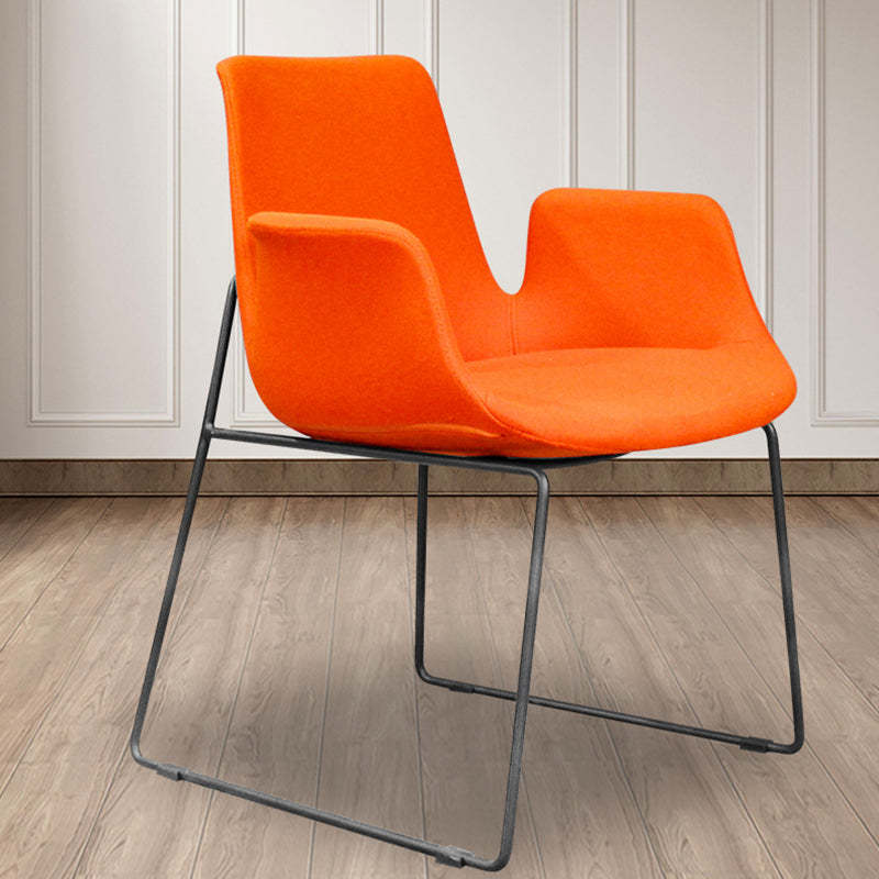 Nordic Velvet Steel Dining Chair