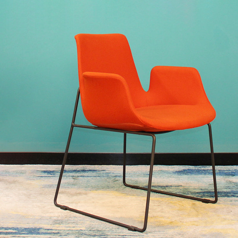 Nordic Velvet Steel Dining Chair