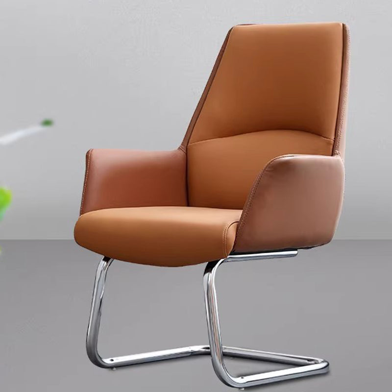 Minimalist Leather Adjustable Swivel Desk Chair