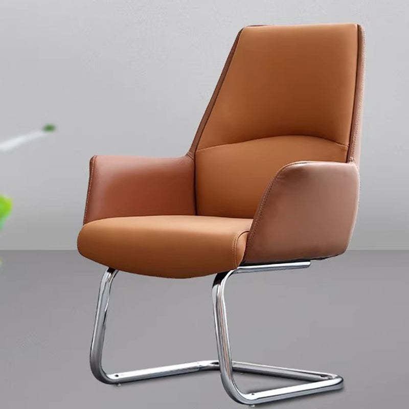 Minimalist Leather Adjustable Swivel Desk Chair