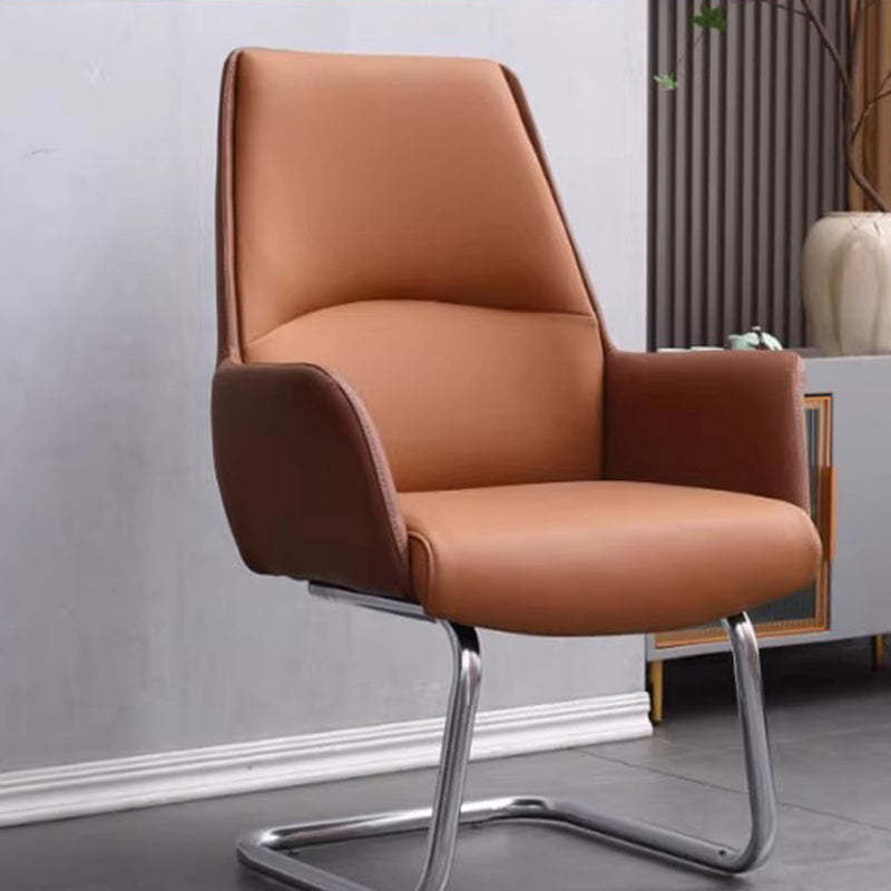 Minimalist Leather Adjustable Swivel Desk Chair