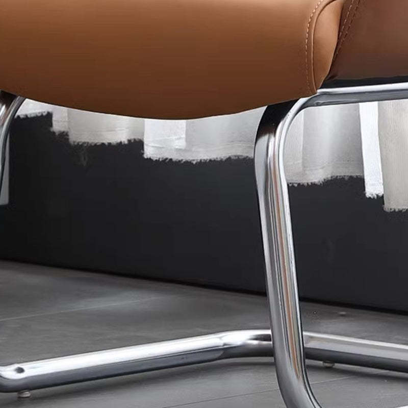 Minimalist Leather Adjustable Swivel Desk Chair