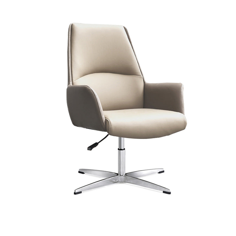 Minimalist Leather Adjustable Swivel Desk Chair