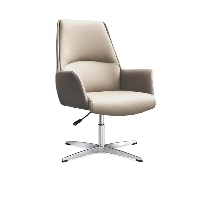 Minimalist Leather Adjustable Swivel Desk Chair