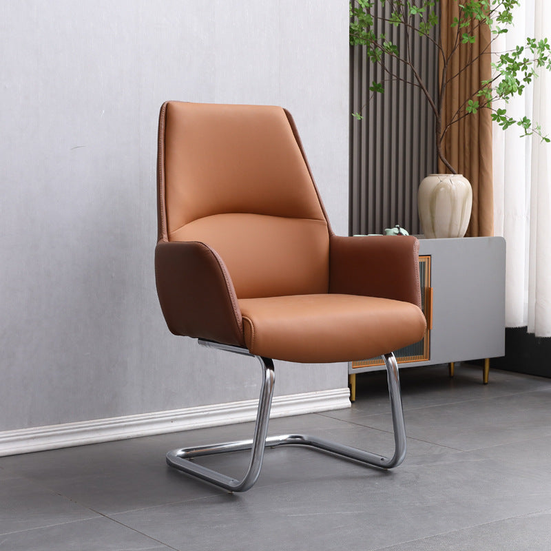 Minimalist Leather Adjustable Swivel Desk Chair