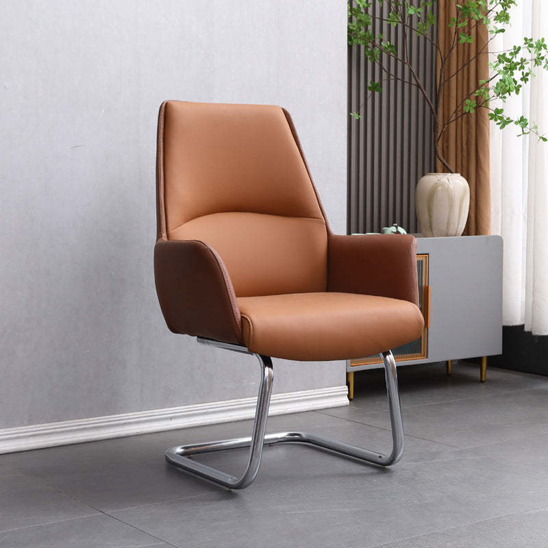 Minimalist Leather Adjustable Swivel Desk Chair
