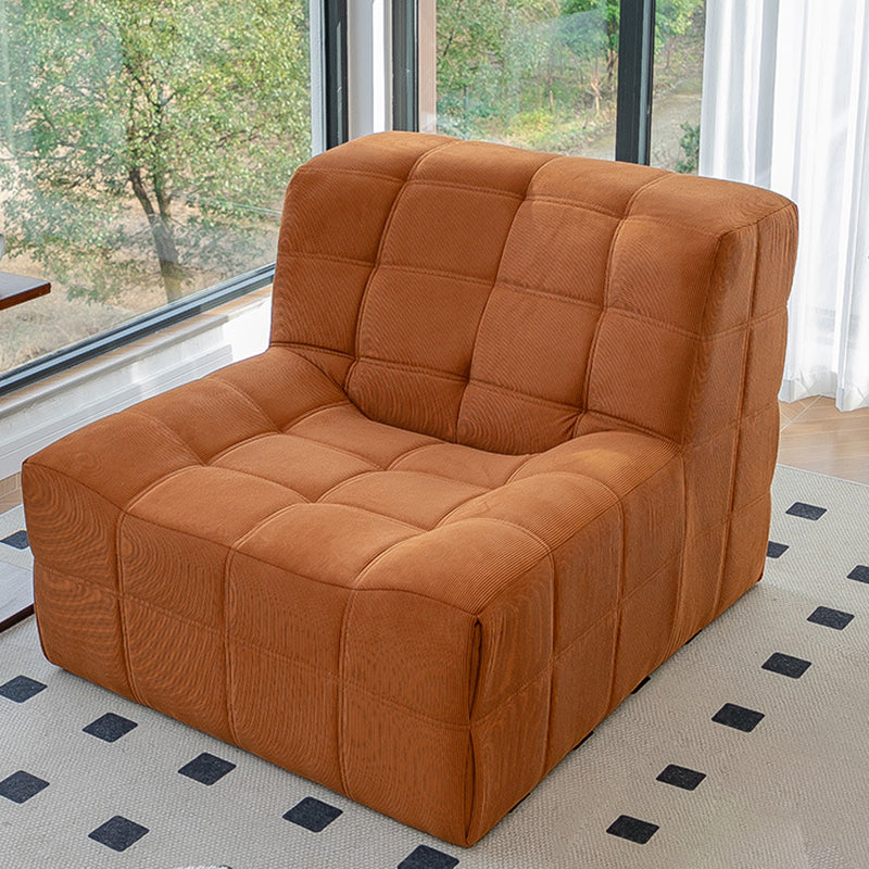 Nordic Corduroy Solid Wood Accent Chair