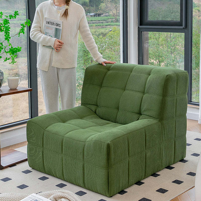 Nordic Corduroy Solid Wood Accent Chair