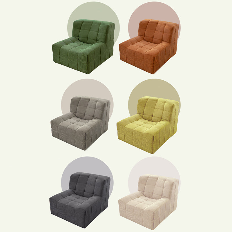 Nordic Corduroy Solid Wood Accent Chair