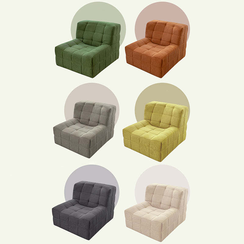 Nordic Corduroy Solid Wood Accent Chair