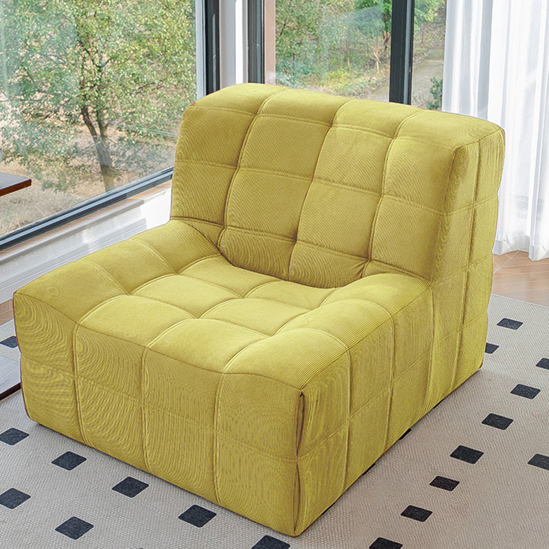 Nordic Corduroy Solid Wood Accent Chair