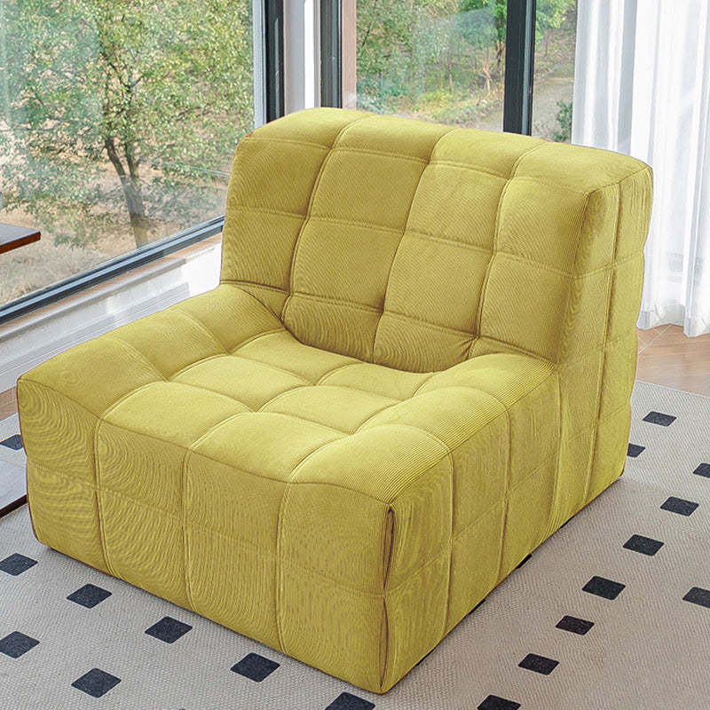 Nordic Corduroy Solid Wood Accent Chair