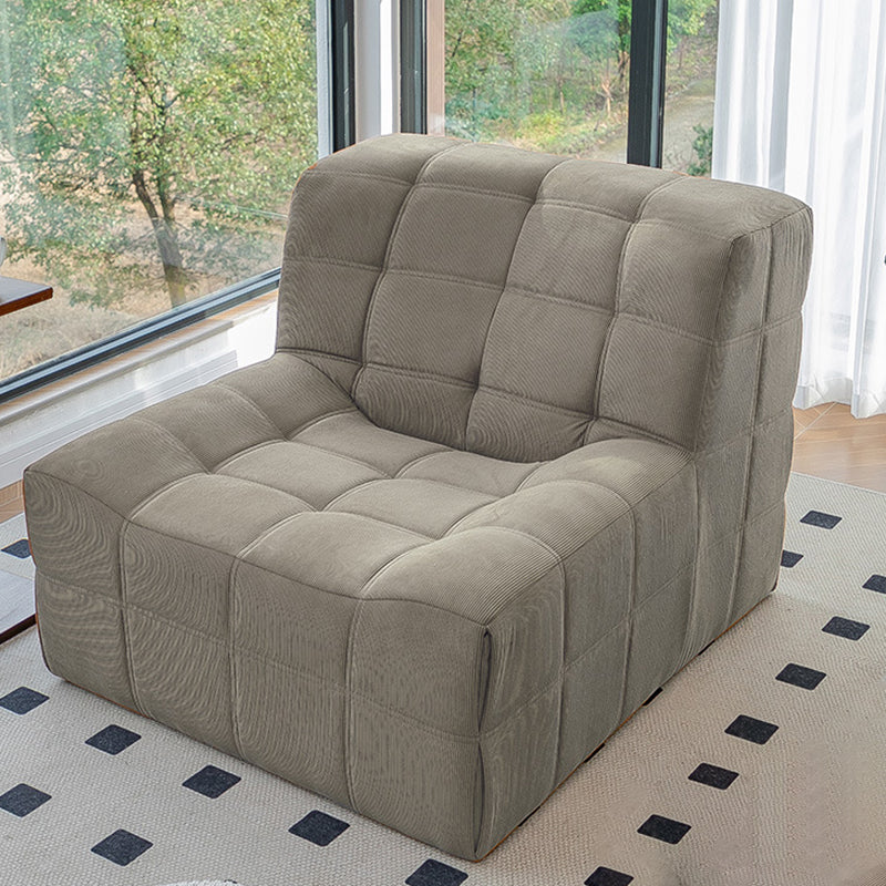 Nordic Corduroy Solid Wood Accent Chair