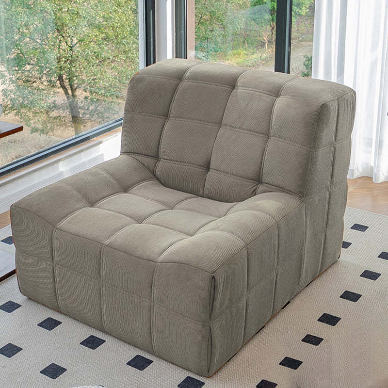 Nordic Corduroy Solid Wood Accent Chair