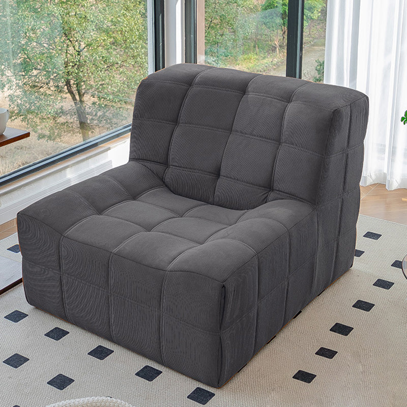 Nordic Corduroy Solid Wood Accent Chair