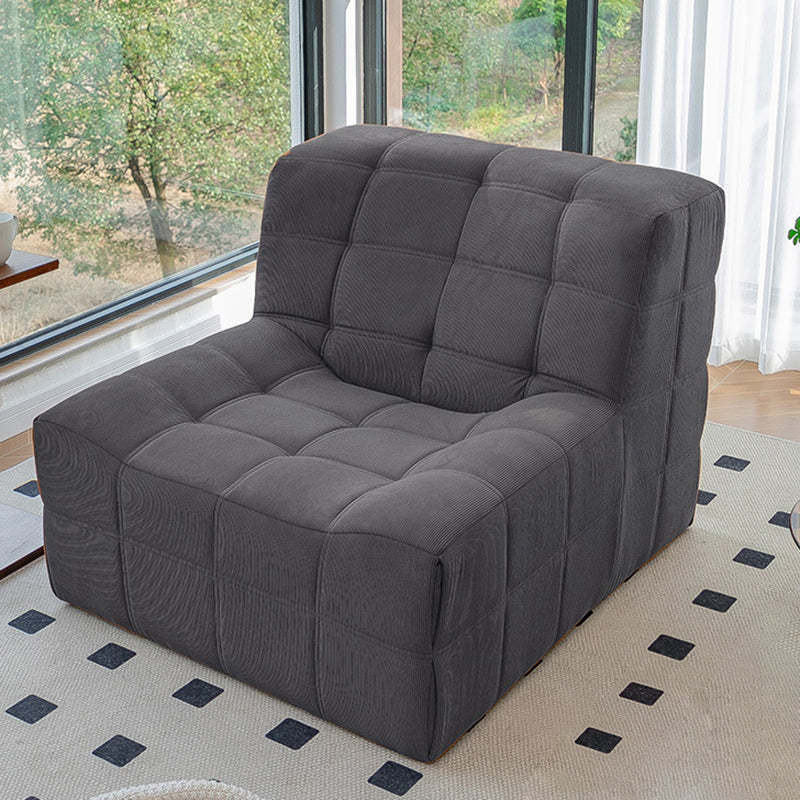 Nordic Corduroy Solid Wood Accent Chair