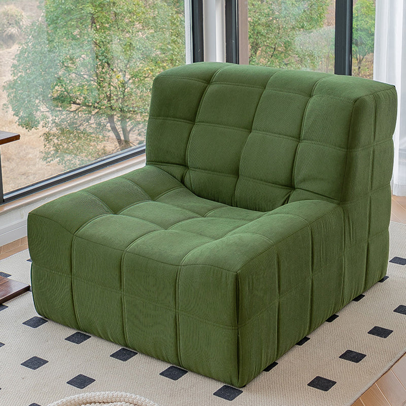 Nordic Corduroy Solid Wood Accent Chair