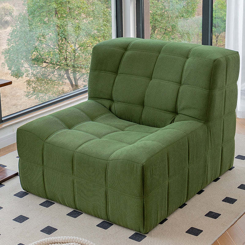 Nordic Corduroy Solid Wood Accent Chair