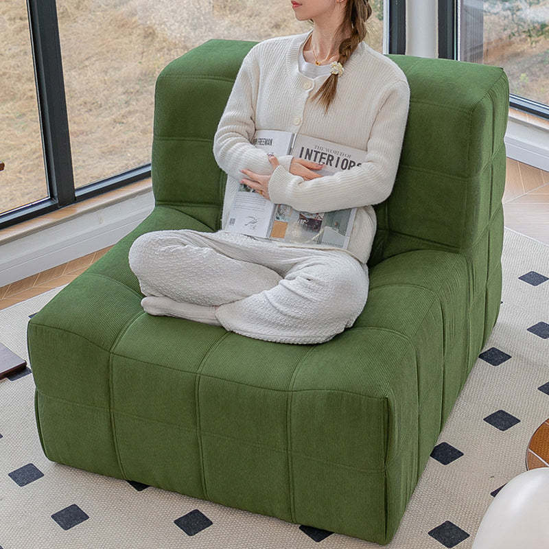Nordic Corduroy Solid Wood Accent Chair