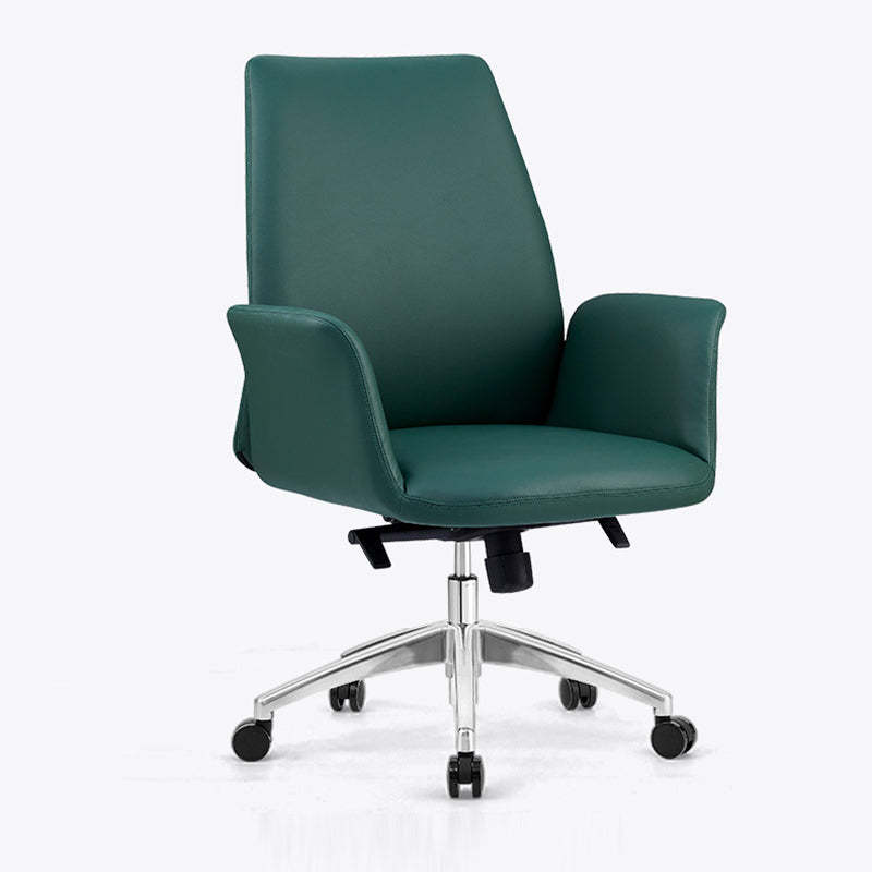 Modern Luxury Leather Swivel Desk Chair