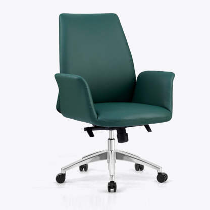 Modern Luxury Leather Swivel Desk Chair