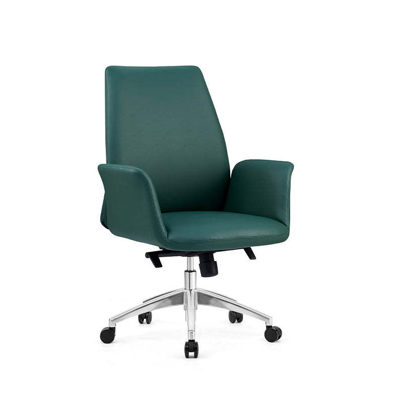 Modern Luxury Leather Swivel Desk Chair