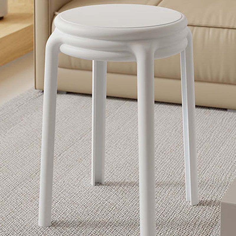 Nordic Geometric Plastic Stackable Chair — Matcha Green