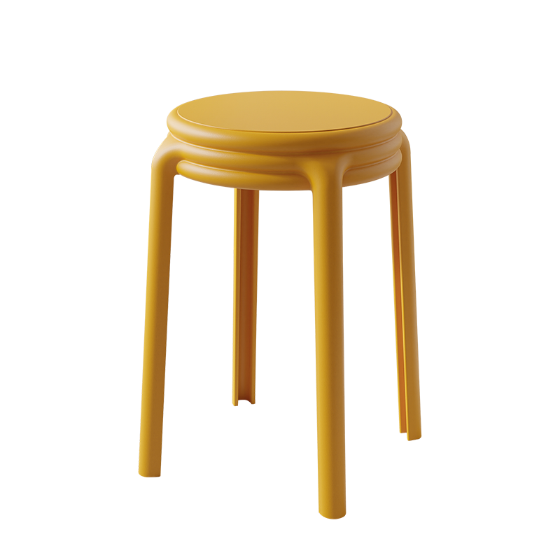 Nordic Geometric Plastic Stackable Chair
