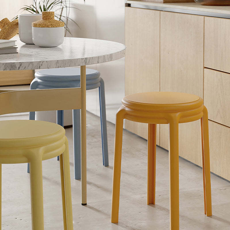 Nordic Geometric Plastic Stackable Chair