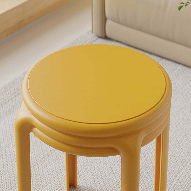Nordic Geometric Plastic Stackable Chair — Deep Coffee