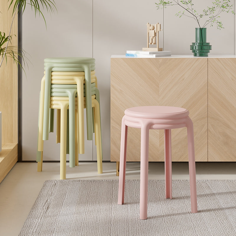 Nordic Geometric Plastic Stackable Chair