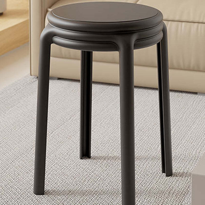 Nordic Geometric Plastic Stackable Chair — Blue