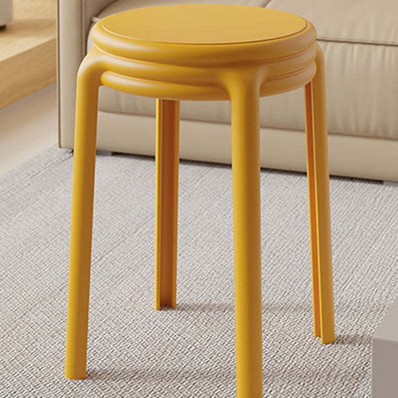 Nordic Geometric Plastic Stackable Chair — Red