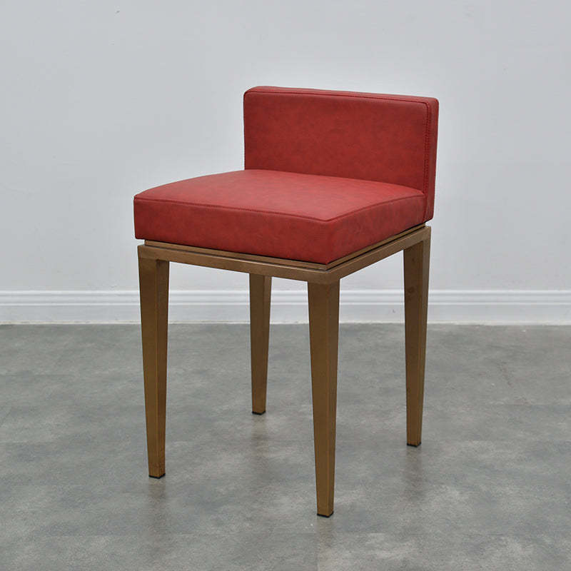 Nordic low-back red bar & counter stools