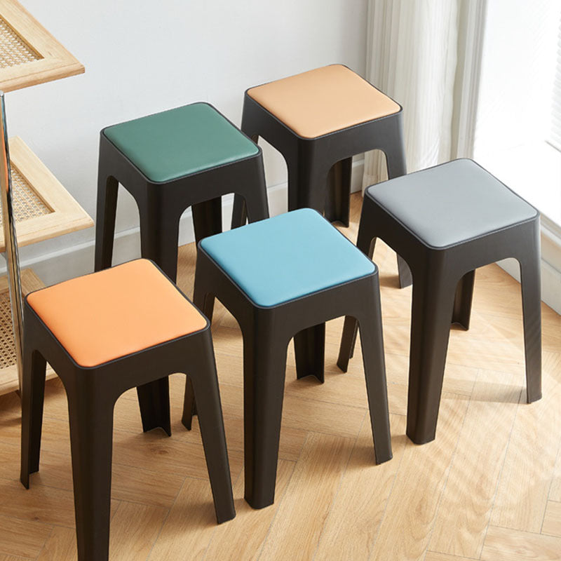 Nordic Leather Plastic Stackable Chair