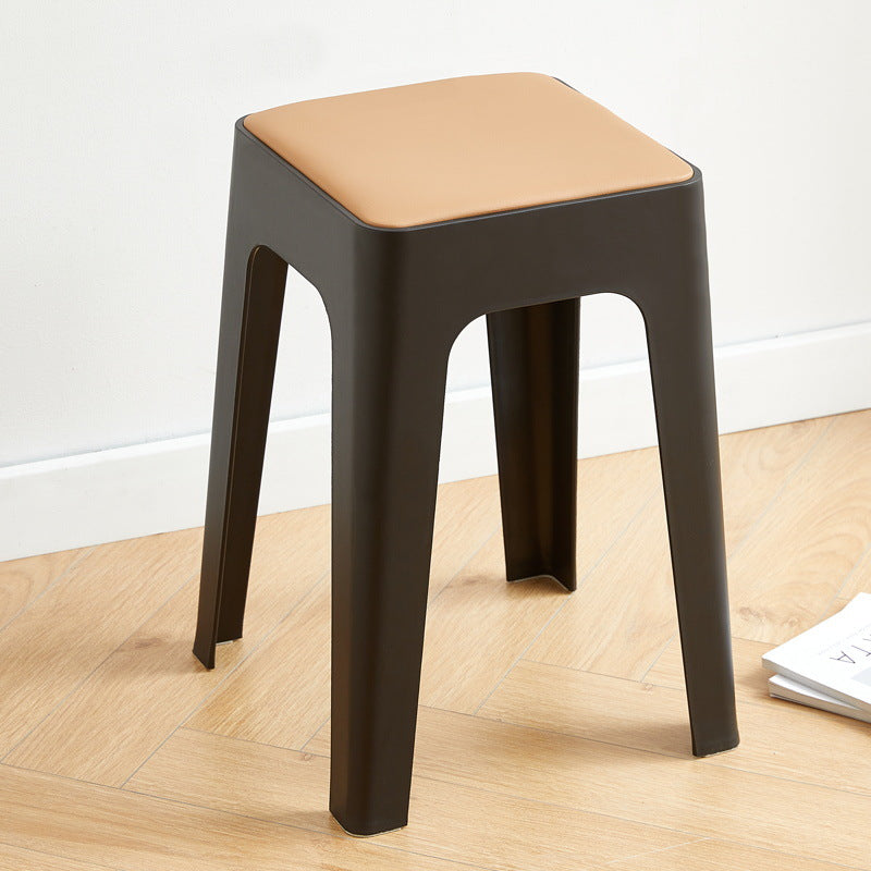 Nordic Leather Plastic Stackable Chair