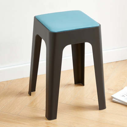 Nordic Leather Plastic Stackable Chair