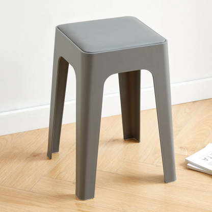 Nordic Leather Plastic Stackable Chair