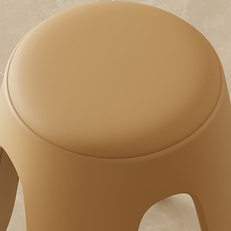 Scandinavian Leather Plastic Stackable Chair — Milk White
