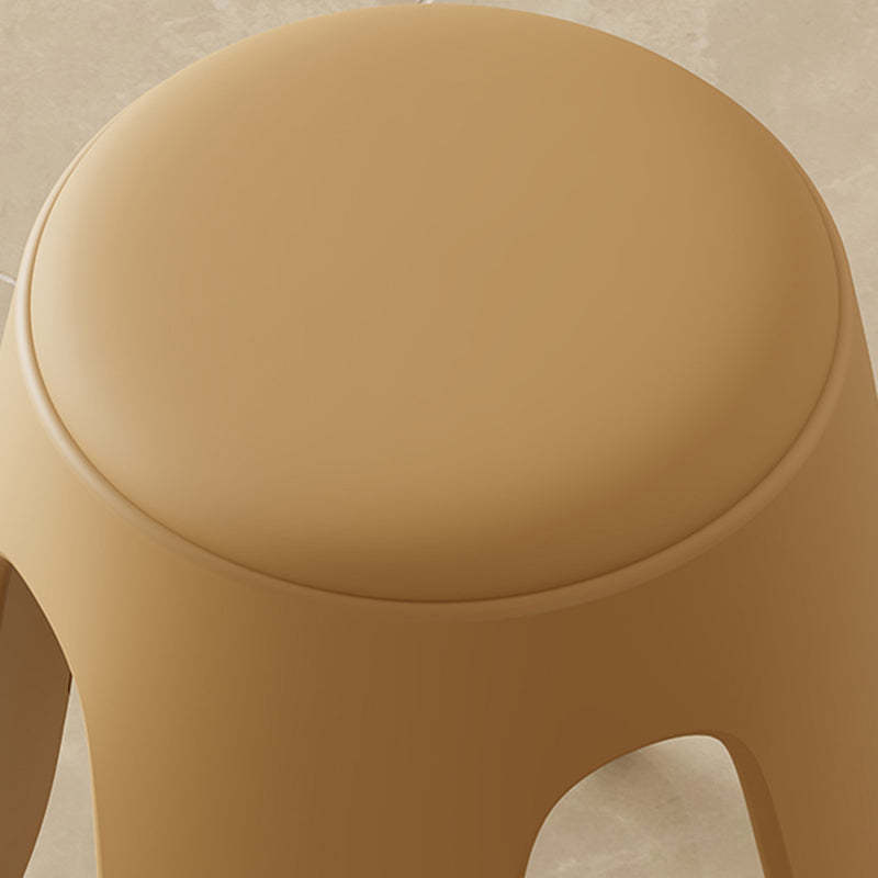 Scandinavian Leather Plastic Stackable Chair — Milk White