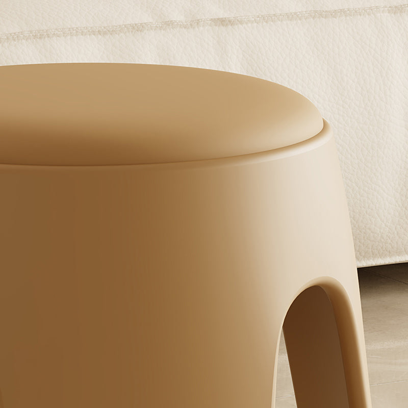 Scandinavian Leather Plastic Stackable Chair — Yellow
