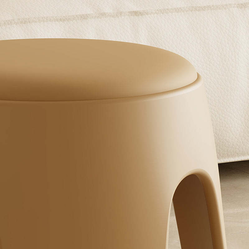 Scandinavian Leather Plastic Stackable Chair — Yellow