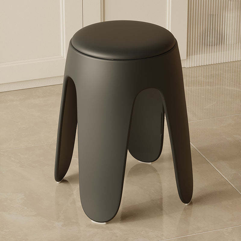 Black leather stackable accent chairs - nordic