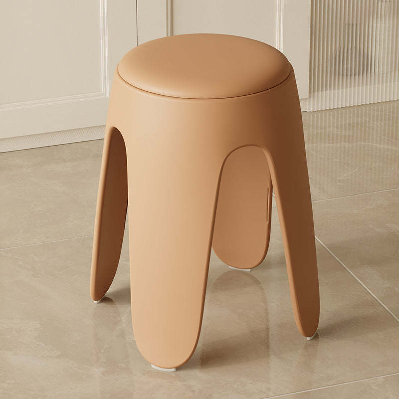 Nordic stackable leather accent chairs