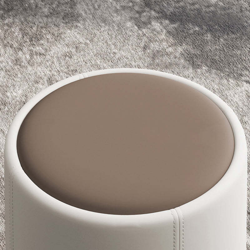 Contemporary PU Leather Metal Vanity Stool