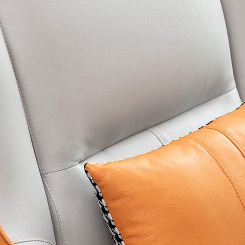 Scandinavian Fabric Upholstered Accent Chair — Green And Beige
