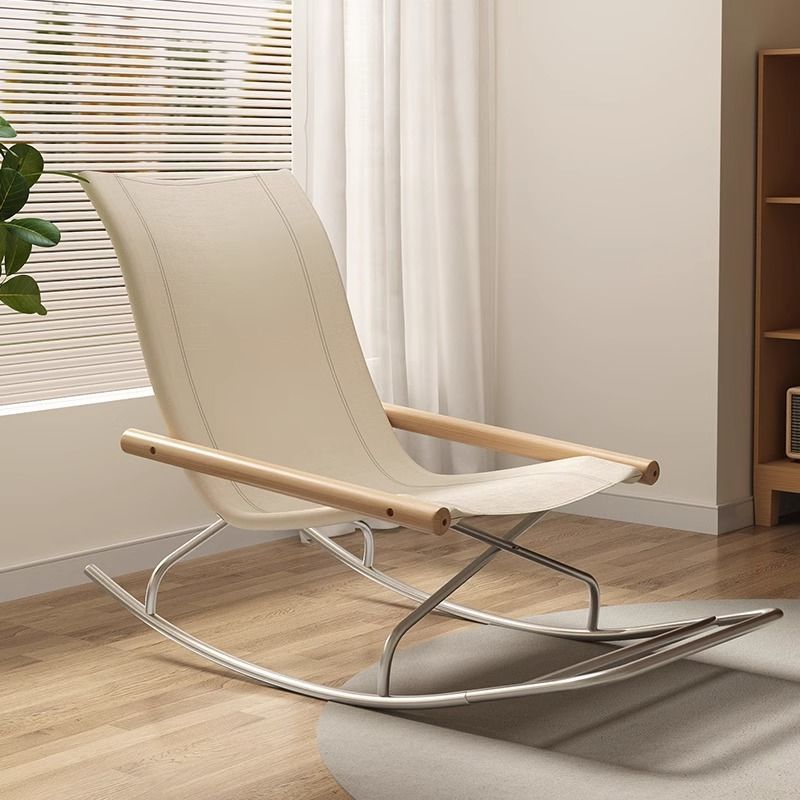 Nordic Curved Canvas Steel Recliner