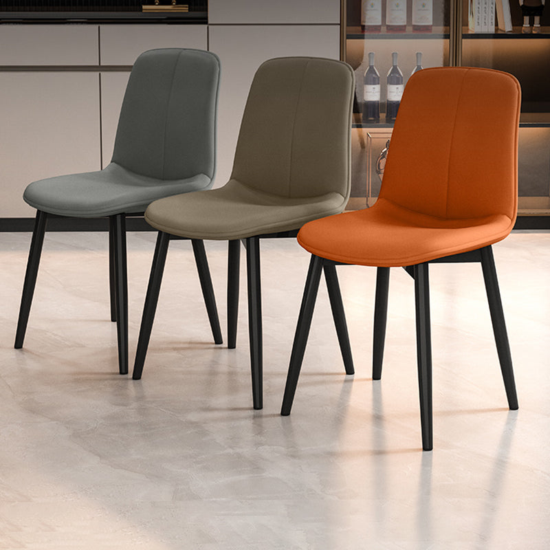 Nordic Leather Metal Dining Chair