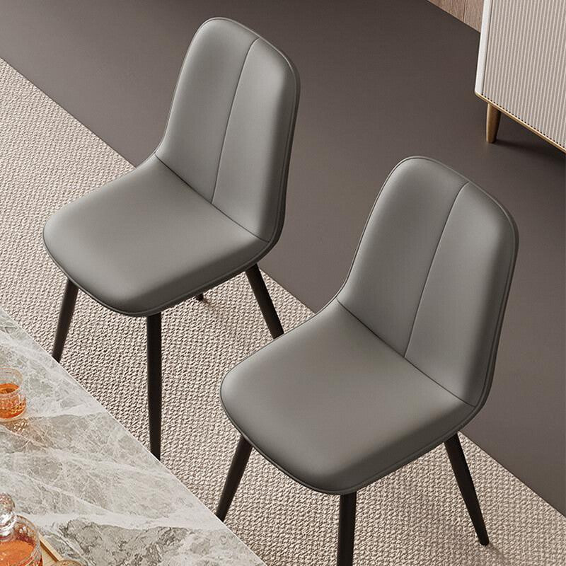 Nordic Leather Metal Dining Chair
